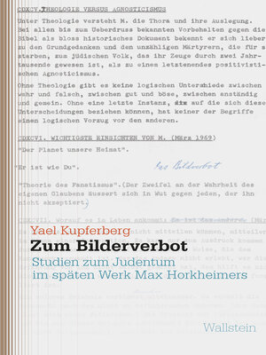 cover image of Zum Bilderverbot